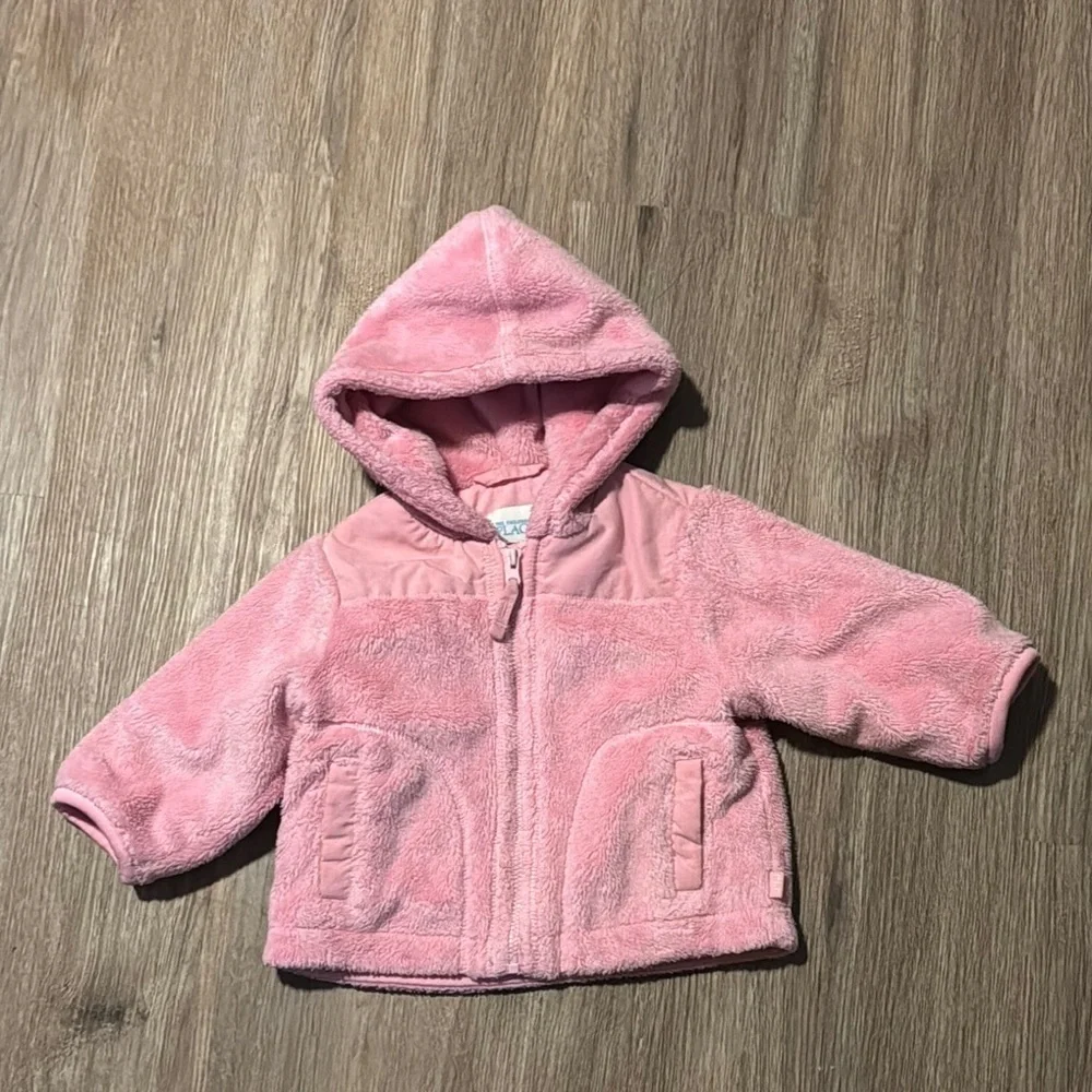 Pink Fleece Hooded Jacket